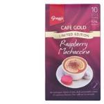 Gregg's Greggs Cafe Gold Coffee Mix Raspberry Mochaccino 200g box 10 sachets