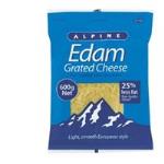 Alpine Cheese Grated Edam 600g