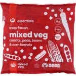 Essentials Mixed Vegetables Carrots, Peas, Beans & Corn 1kg