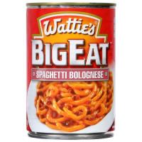 Wattie's Big Eat Canned Dinners Spaghetti Bolognese 410g