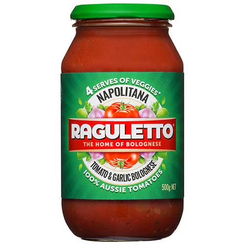 Raguletto Pasta Sauce Napolitana jar 500g Prices - FoodMe