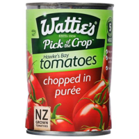 Wattie's Tomatoes Chopped In Puree 400g