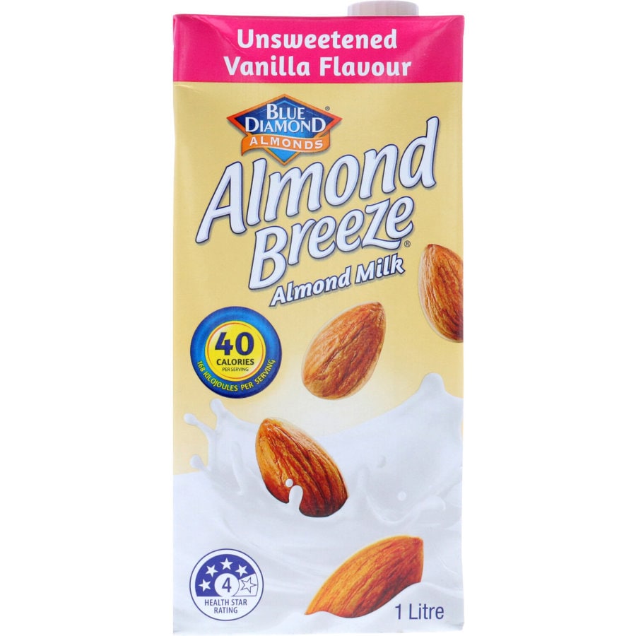 vanilla blue diamond almond milk