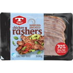 Tegel Chicken Bacon Manuka Smoked Rashers 200g