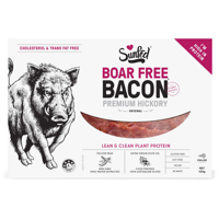 Sunfed Boar Free Bacon Meat Alternative Premium Hickory 120g