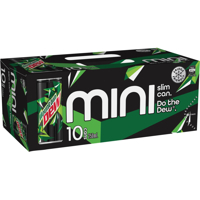 Mountain Dew Soft Drink Minis Package type