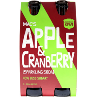 Macs Soft Drink Apple & Cranberry Package type