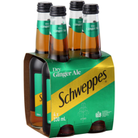 Schweppes Drink Mixers Dry Ginger Ale 330ml Package type