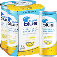 Kiwi Blue Sparkling Water Lightly Lemon Package type