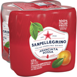San Pellegrino Sparkling Water Aranciata Rossa 330ml 4 Pack