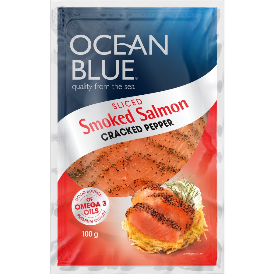 ocean blue sliced smoked salmon