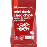 Essentials Choc Chips Dark 250g