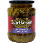 Sun Harvest Gherkins Sandwich Stackers 670g