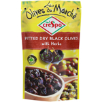 Crespo Olives Dry Black With Herbs 70g