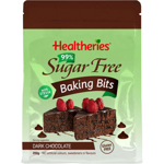 Healtheries Chocolate Bits Dark Choc 99% Sugar Free 200g