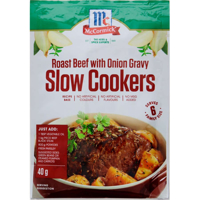 McCormick Slow Cookers Meal Base Beef Onion Gravy 40g