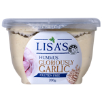 Lisas Gloriously Garlic Hummus 200g