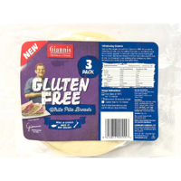 Giannis Gluten Free Pita Bread 3pk 210g
