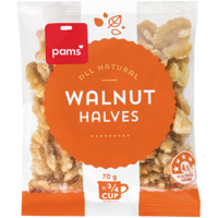 Pams Walnut Halves 70g