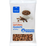 Value Natural Peanuts 500g