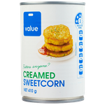 Value Creamed Corn 410g