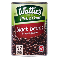 Wattie's Black Beans In Springwater 400g