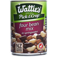 Wattie's 4 Bean Mix In Spring Water 400g