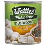Wattie's Sliced Mushrooms With Butter Sauce 220g