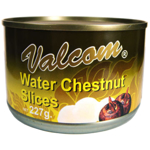 Valcom Water Chestnut Slices 227g