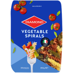Diamond Vegetable Spirals Pasta 450g