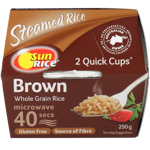SunRice Quick Cups Fragrant Brown Rice 2pk