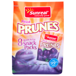 Sunreal Pitted Prunes Snack Pack 8s 8pk