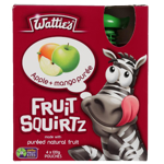 Wattie's Fruit Squirtz Apple Mango Puree 4pk