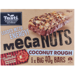 Tasti Mega Nuts Coconut Rough Bars 240g  (40g x 6pk)