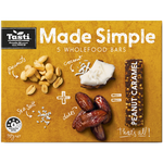 Tasti Made Simple Peanut Caramel Wholefood Bars 150g
