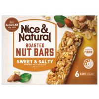 Nice & Natural Sweet & Salty Roasted Nut Bars 6pk