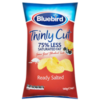 Bluebird Thinly Cut Ready Salted Potato Chips 140g
