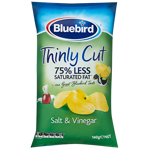 Bluebird Thinly Cut Salt & Vinegar Potato Chips 140g