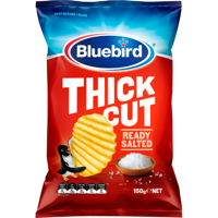 Bluebird Thick Cut Ready Salted Potato Chips 150g