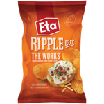 Eta Ripple Cut The Works Potato Chips 150g