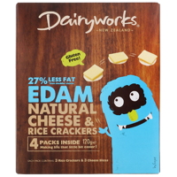 Dairyworks Edam Natural Cheese & Crackers 120g