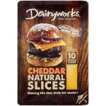 Dairyworks Cheddar Cheese Slices 200g
