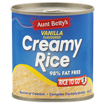 Aunt Betty's Creamy Rice Vanilla Flavoured Dessert 220g
