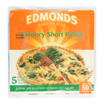 Edmonds Savoury Short Pastry 5 Rolled Sheets 750g