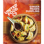 United Food Co Asian Kitchen Ginger Prawn Dumpling 300g
