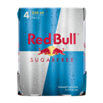 Red Bull Sugar Free Energy Drink 1L (250ml x 4pk)