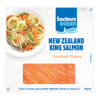 Southern Ocean Smoked New Zealand King Salmon Pieces 100g