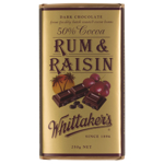 Whittakers Rum & Raisin 50% Cocoa Dark 250g