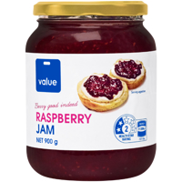 Value Raspberry Jam 900g