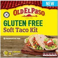 Old El Paso Gluten Free Soft Taco Kit 418g